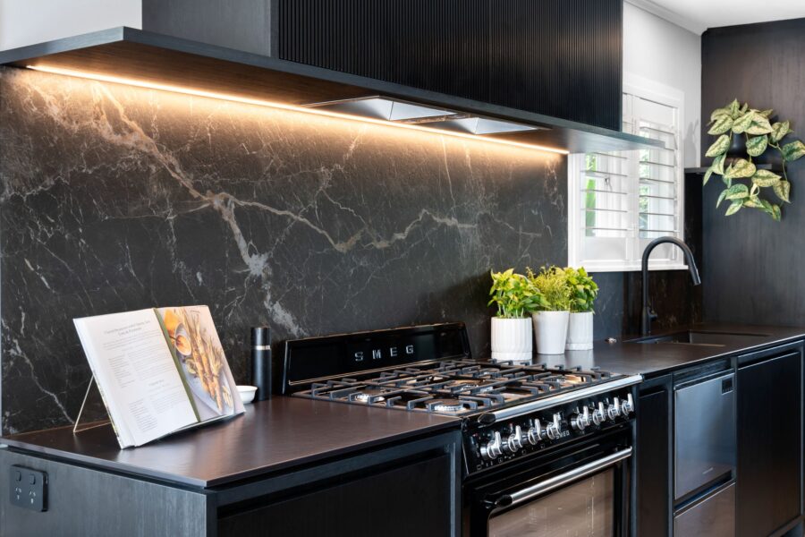 Black Kitchen Cabinetry Renovation - Robertshaw, St Heliers