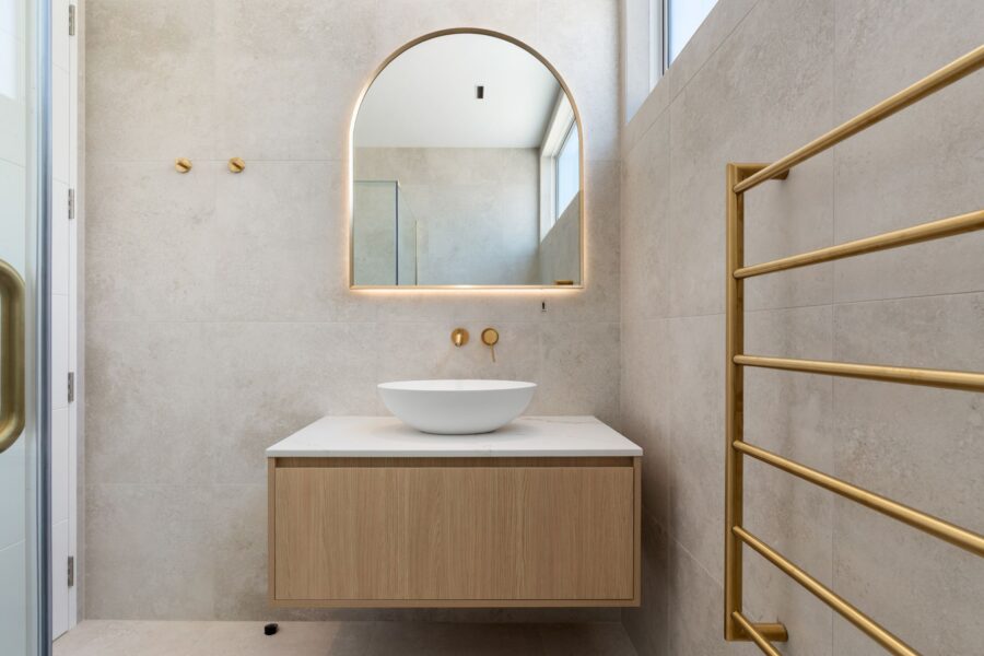 Custom Bathroom Cabinetry Design - Rangitoto View Road, Auckland