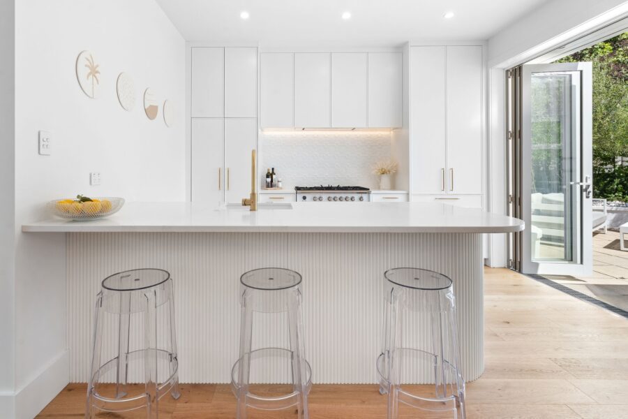 White Kitchen Renovation, Kurahaupo Street, Orakei